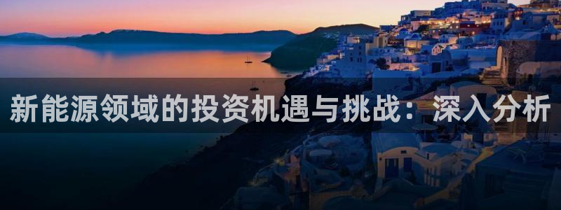 新宝gg最：新能源领域的投资机遇与挑战：