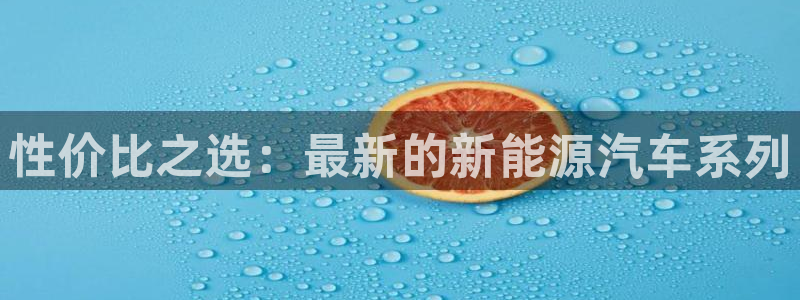 新宝gg登录链接:性价比之选:最新的新能源汽车系列