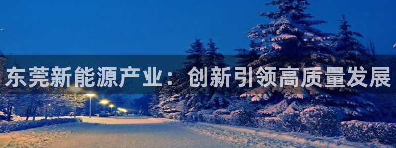 新宝gg代:东莞新能源产业:创新引领高质量发展