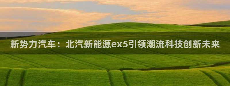 新宝gg待遇:新势力汽车:北汽新能源ex5引领潮流科技创新未