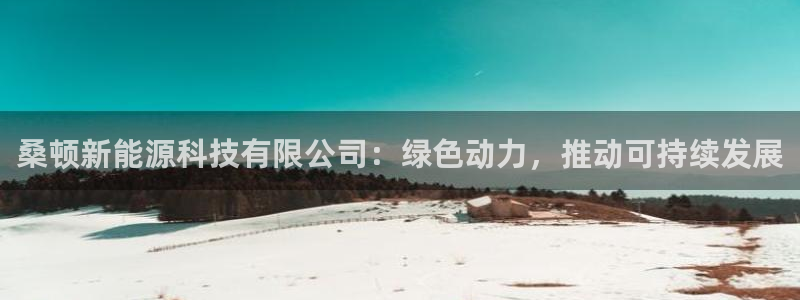 新宝gg官方下载:桑顿新能源科技有限公司:绿色动力,推动可持